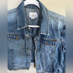 Calvin Klein Jean jacket. Perfectly broken in women’s size medium.